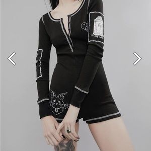 Dollskill Waking Nightmare Thermal Onesie